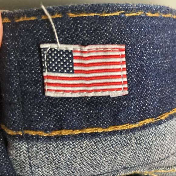 True Religion Ricky Super T Relaxed Straight dark contrast stitching size 38 - Picture 13 of 16